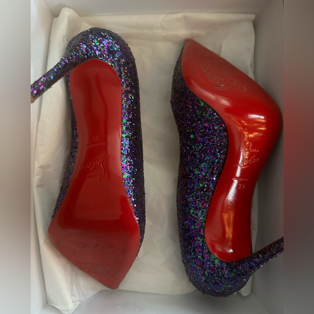 Glitter purple Christian louboutin shoes size 39